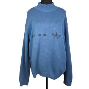 Adidas Sky Blue Reclaim Knit Pullover Size Med